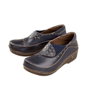 Spring Step - Navy Burbank Clog - Size 9.5-10M